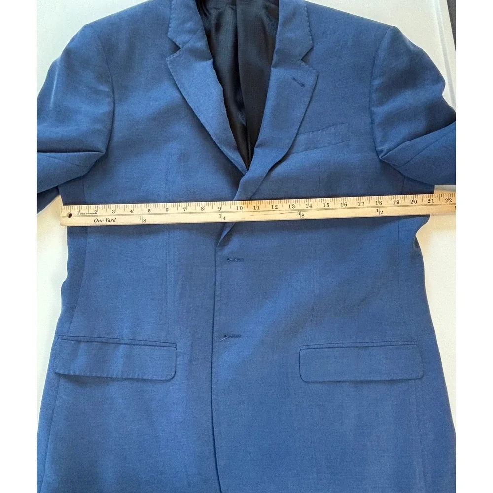 Emporio Armani G Line Blazer Blue Mens Large 54 Viscose Blend 2-Button Jacket